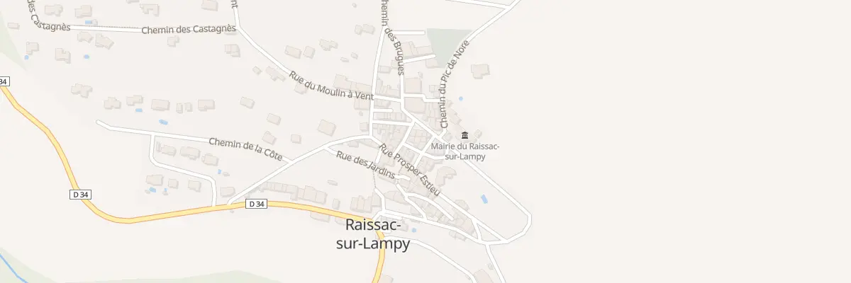 Plan du 2 Rue des Fontaines à Raissac-sur-Lampy