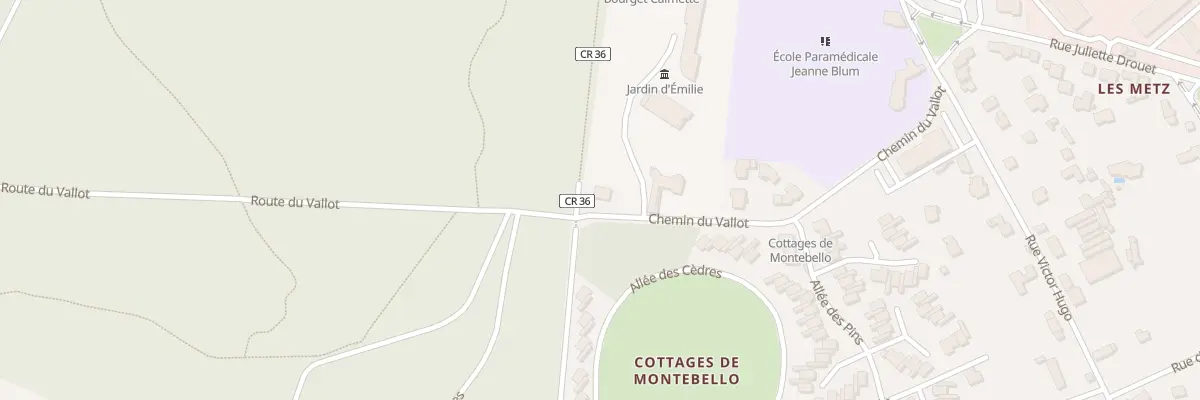 Plan du 1 Che du Vallot à Jouy-en-Josas