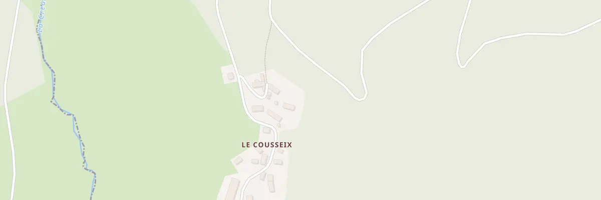 Plan du 5212 Le Cousseix à Croze