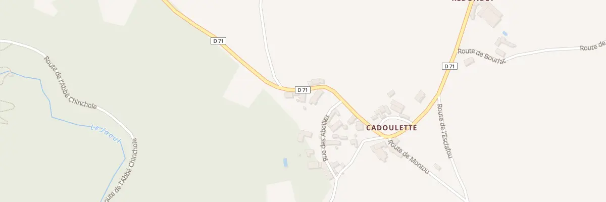 Plan du 45 Cadoulette à Lescure-Jaoul