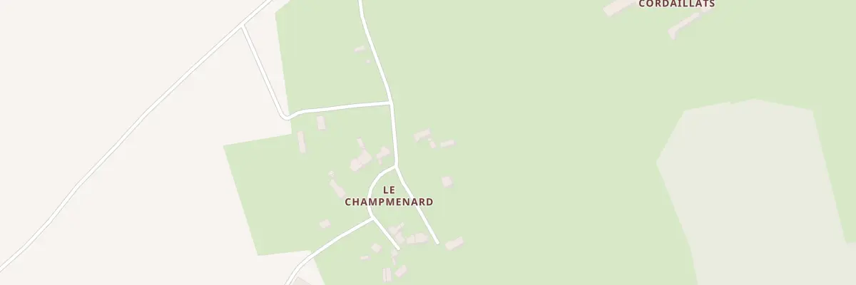Plan du 1 Le Champmenard à La Celle-Condé