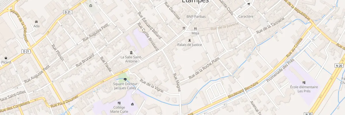 Plan du 3 Rue Magne à Étampes