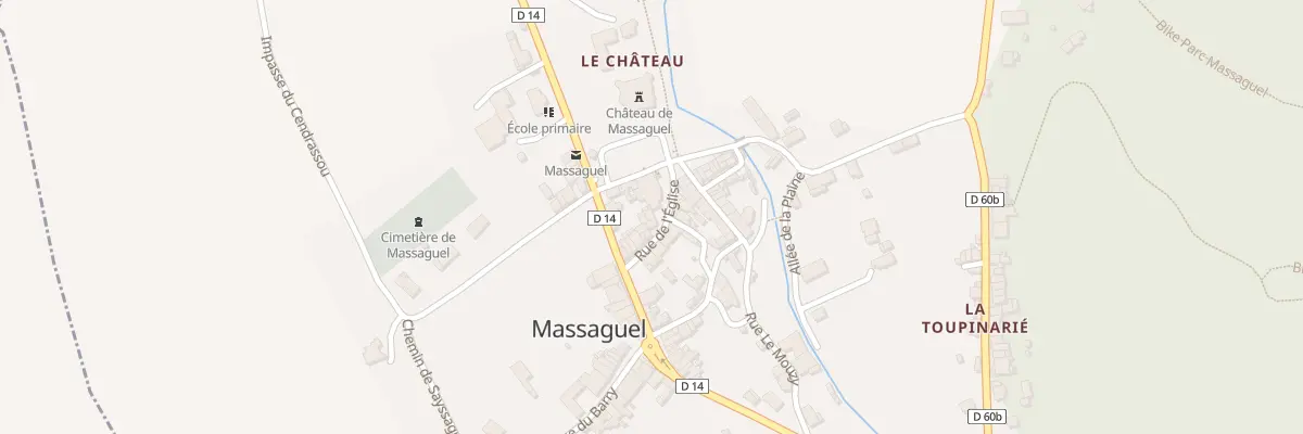 Plan du 15 Rue de l’Eglise à Massaguel