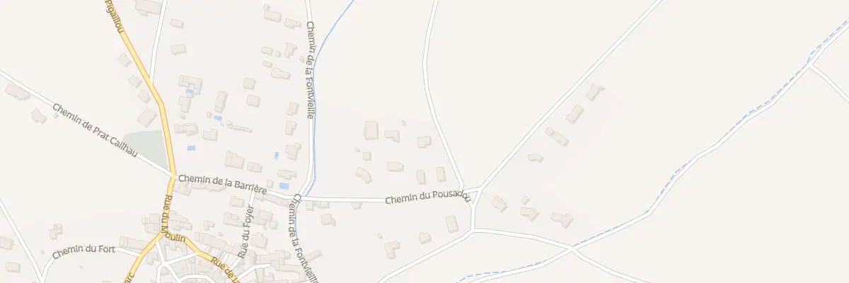 Plan du 1 Che de Carcassonne à Brugairolles