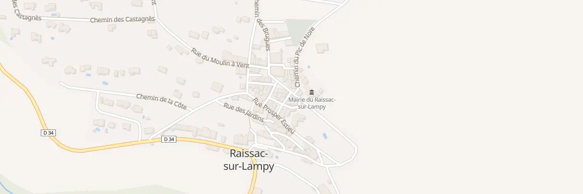 Plan du 1 Rue des Fontaines à Raissac-sur-Lampy