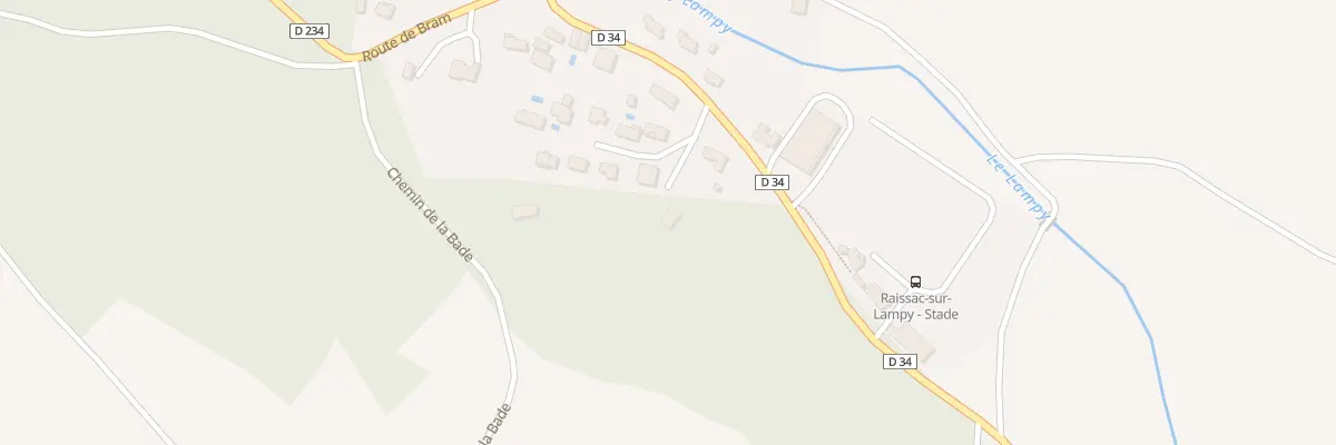 Plan du 1 Clauzels à Raissac-sur-Lampy