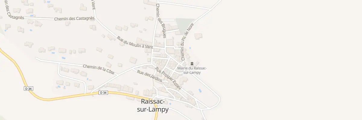 Plan du 8 Pl de la Liberté à Raissac-sur-Lampy
