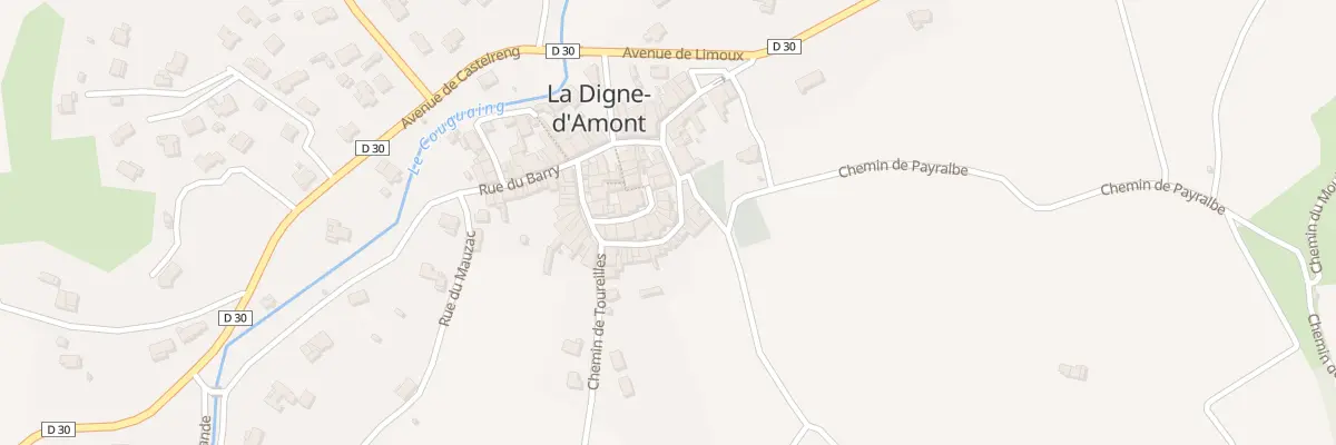 Plan du 1 Le Village à La Digne-d’Amont