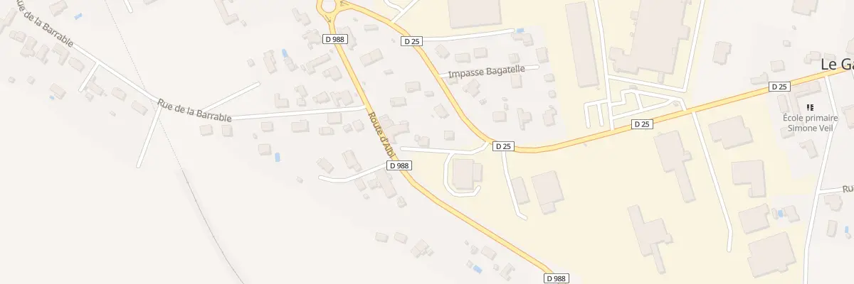 Plan du 1 Imp des Eglantines au Garric