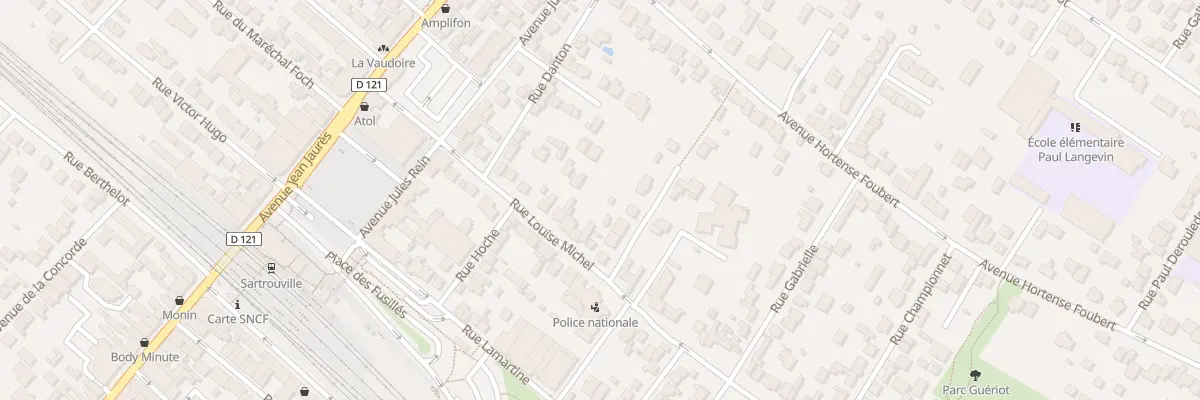 Plan du 25 Rue Louise Michel à Sartrouville