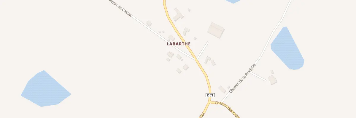 Plan du 5314 Les Barthes à Lamillarié