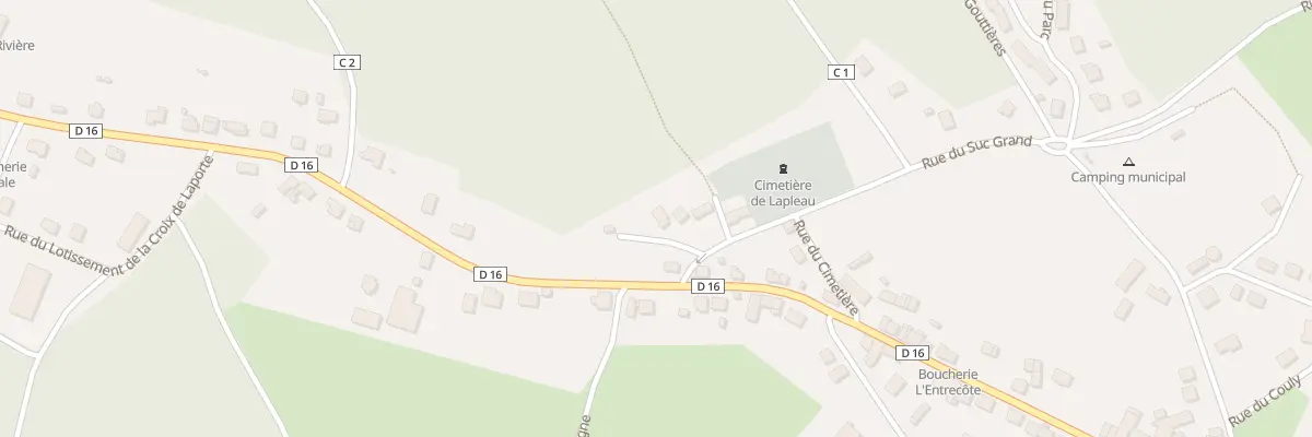 Plan du 16 Rue du Suc Grand à Lapleau
