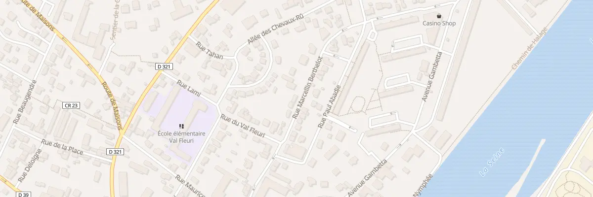 Plan du 25 Rue Marcelin Berthelot à Chatou