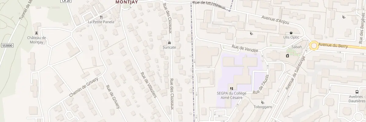 Plan du 17 Rue des Clozeaux à Bures-sur-Yvette