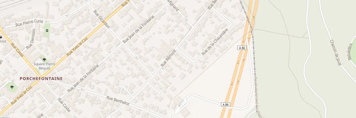 Plan du 2 Rue de la Chaumière à Versailles