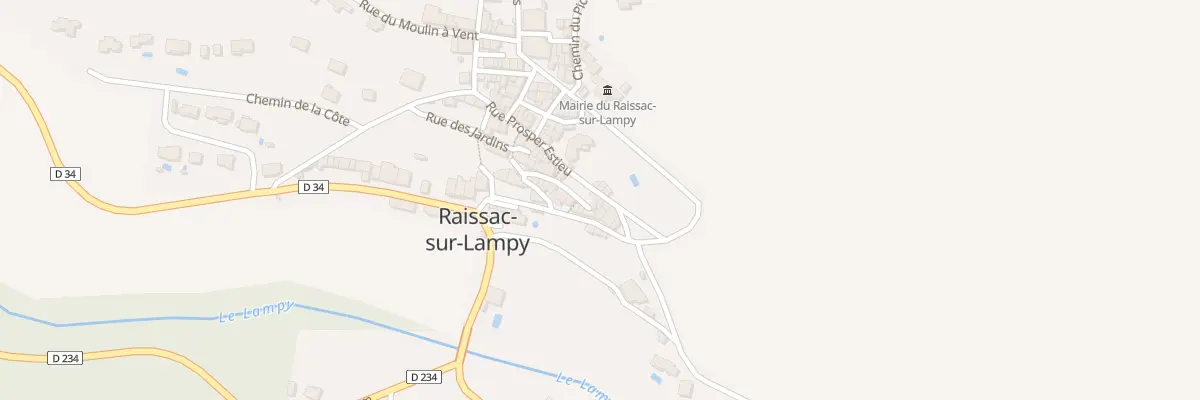 Plan du 24 Rue Prosper Estieu à Raissac-sur-Lampy