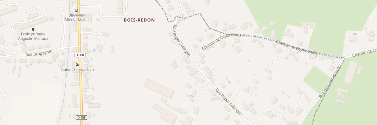 Plan du 7 Rue Roger Salengro à Blaye-les-Mines