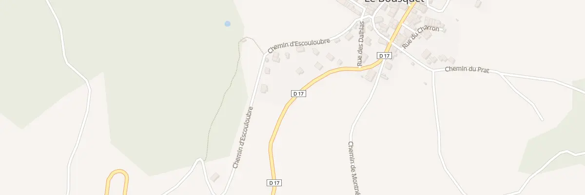 Plan du 5001 Le Prat d’El Bousquet au Bousquet