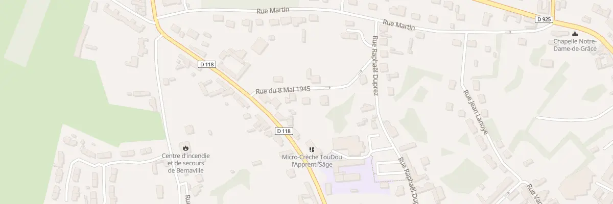 Plan du 8 Rue du 8 Mai 1945 à Bernaville
