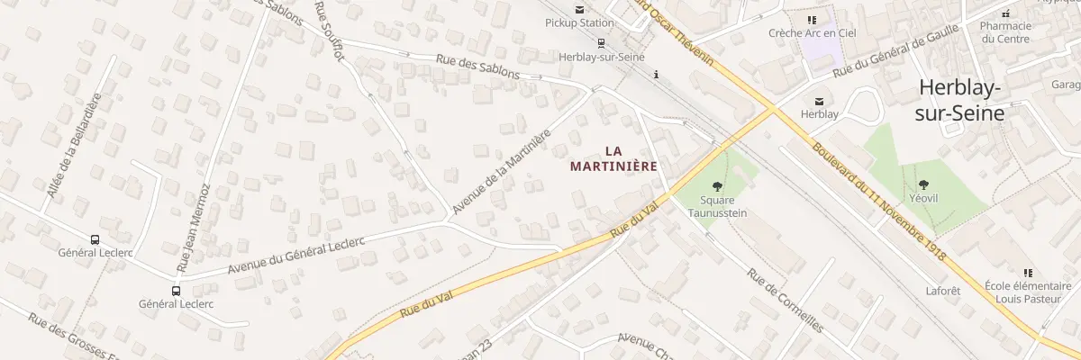 Plan du 11 Av de la Martinière à Herblay-sur-Seine