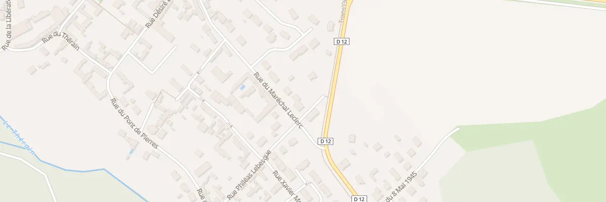 Plan du 12 Rue du Maréchal Leclerc à Therdonne