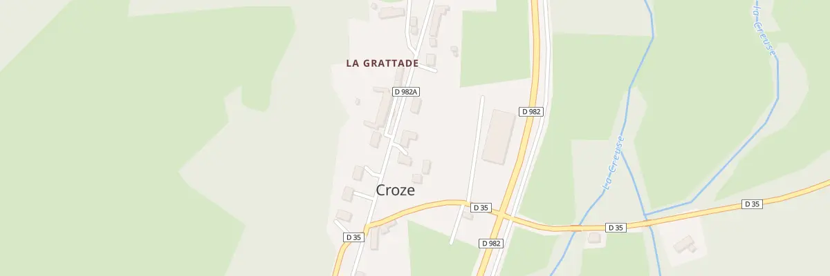 Plan du 5014 La Grattade à Croze