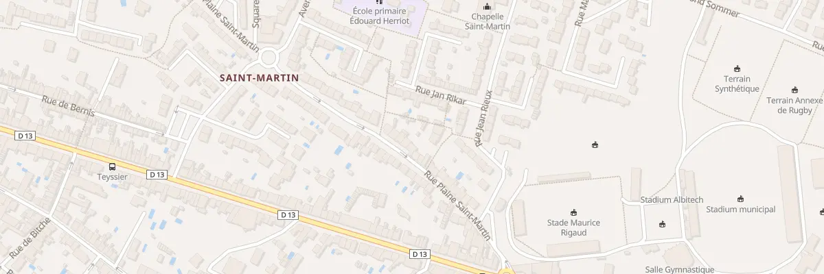 Plan du 129B Rue Plaine Saint-Martin à Albi