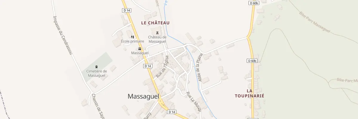 Plan du 3 Rue Ernest Durand à Massaguel
