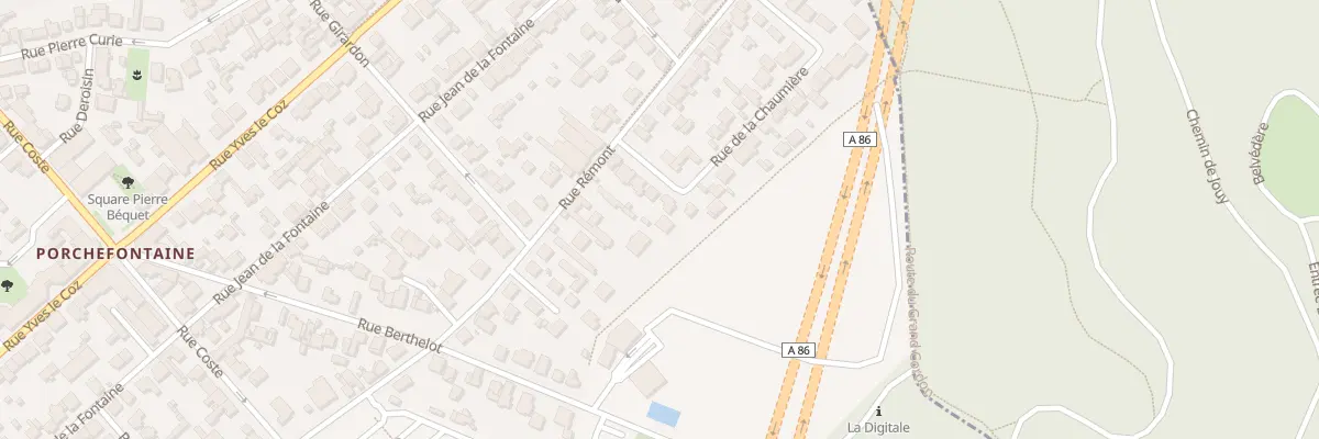 Plan du 6 Rue de la Chaumière à Versailles