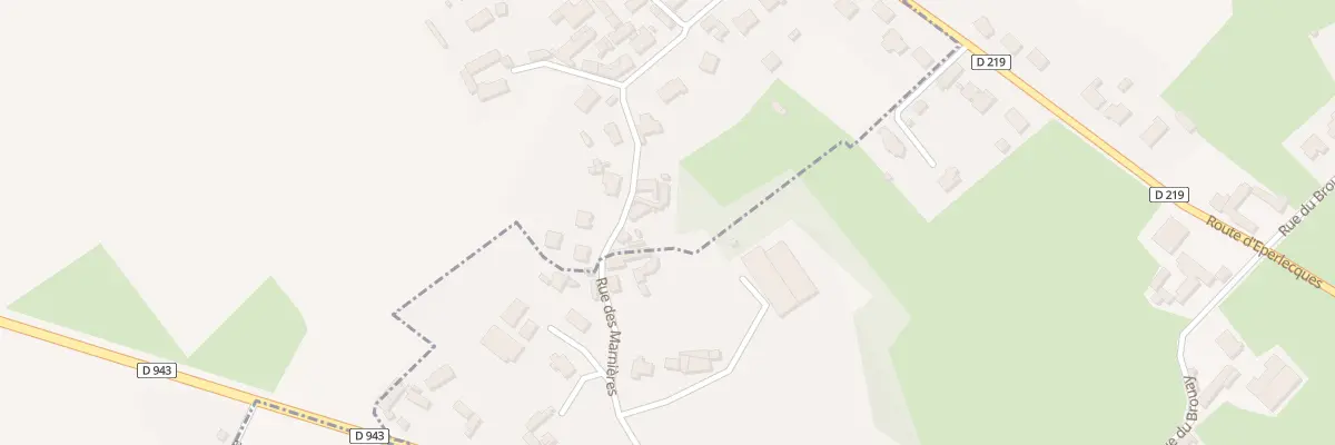 Plan du 18 Vc Ham des Marnieres à Houlle