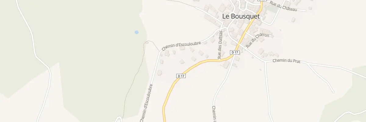 Plan du 5000 Le Prat d’El Bousquet au Bousquet