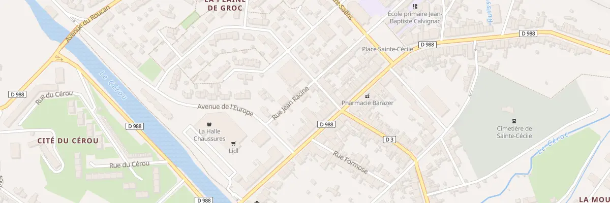 Plan du 14 Rue Jean Racine à Carmaux