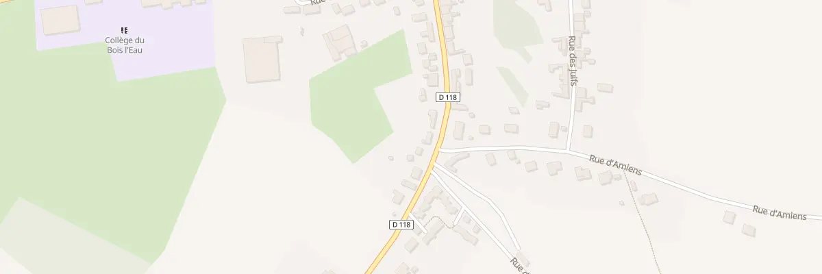 Plan du 34 Rue du Général Leclerc à Bernaville