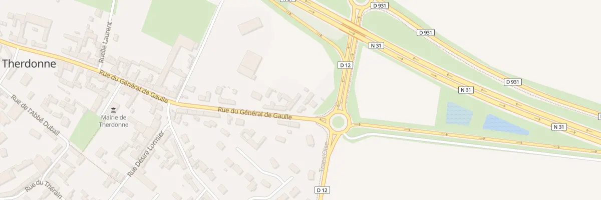 Plan du 89 Rue du Général de Gaulle à Therdonne
