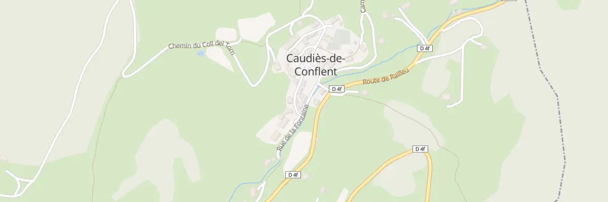 Plan du 7 Le Village à Caudiès-de-Conflent