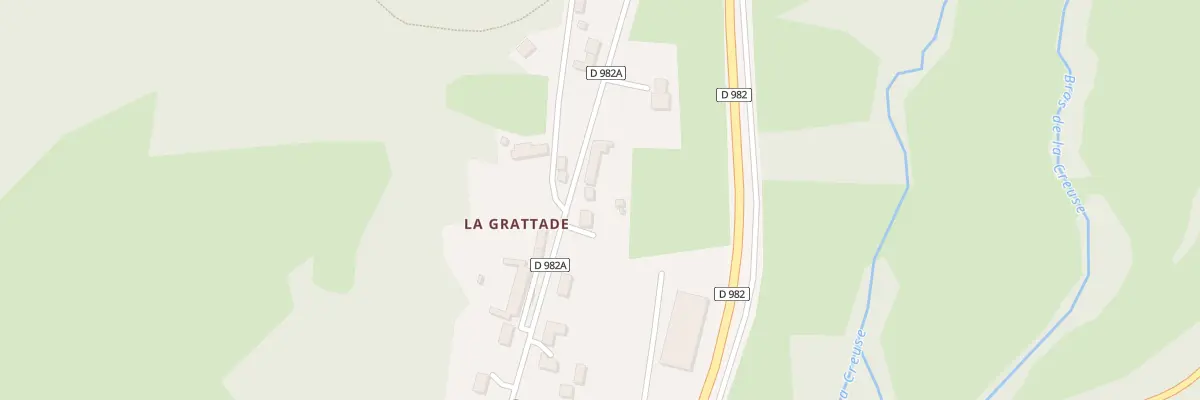 Plan du 10 La Grattade à Croze