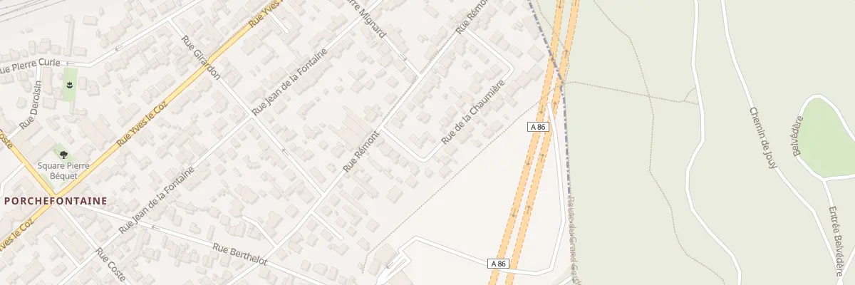 Plan du 3 Rue de la Chaumière à Versailles