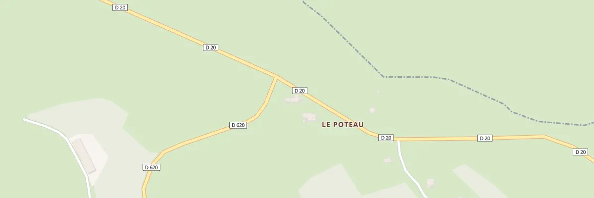 Plan du 5 Le Poteau à Roumégoux