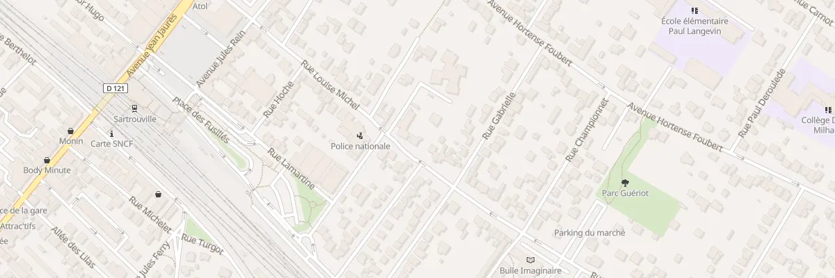 Plan du 45 Rue Louise Michel à Sartrouville