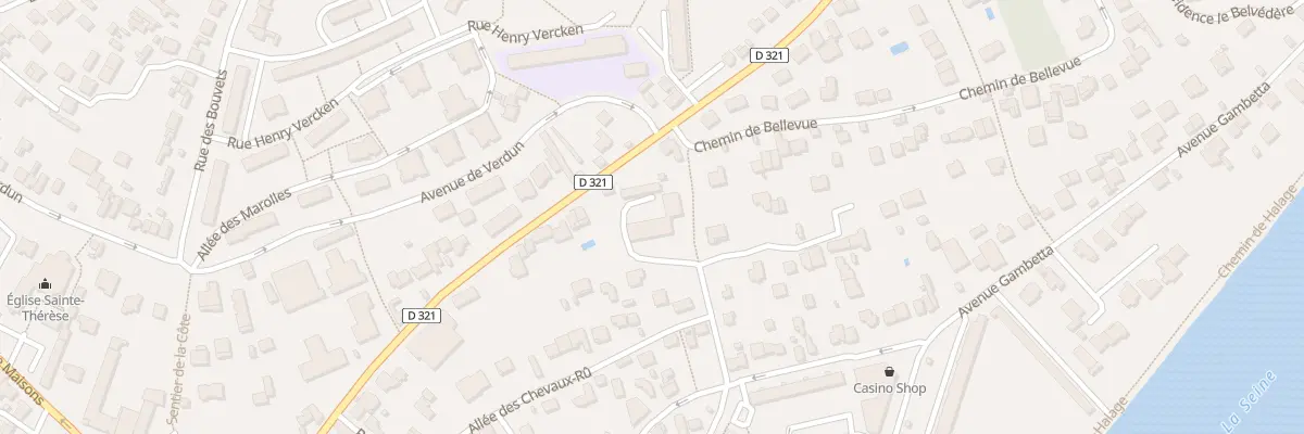 Plan du 140 Rte de Carrieres S Seine à Chatou