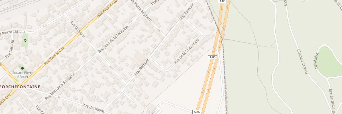 Plan du 5 Rue de la Chaumière à Versailles