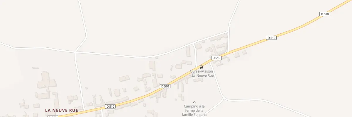 Plan du 11 Vc La Neuve Rue à Oursel-Maison