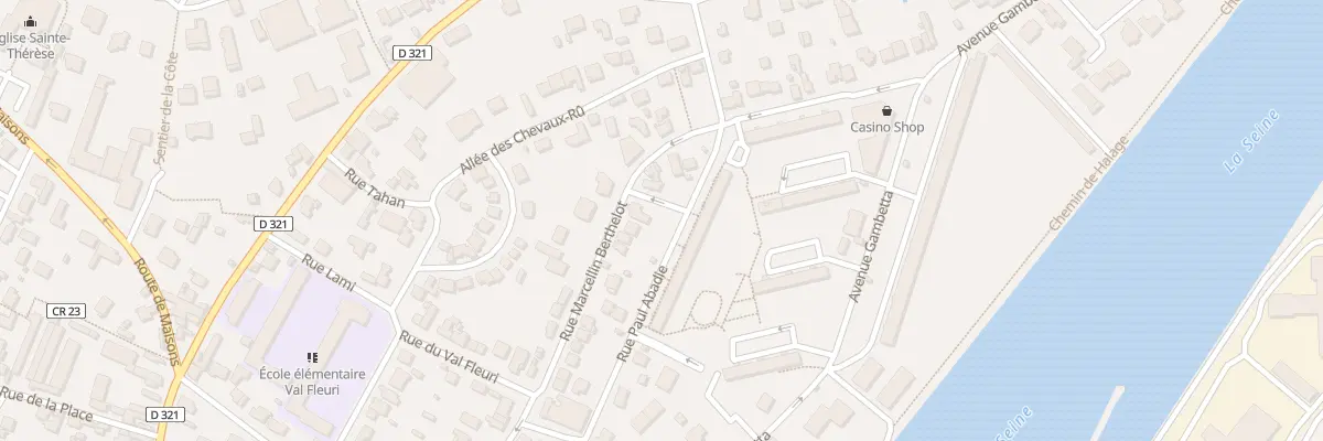 Plan du 34 Rue Marcelin Berthelot à Chatou