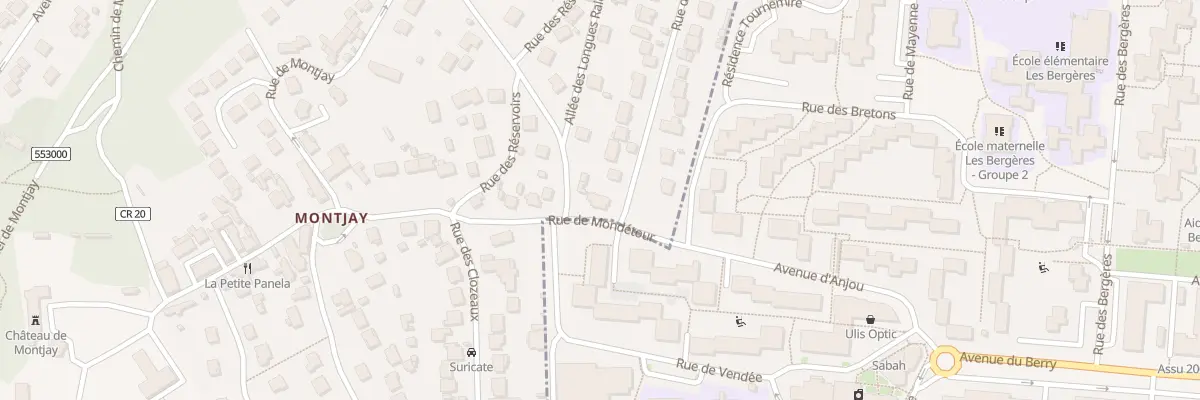 Plan du 1 Rue du Beau Site à Bures-sur-Yvette