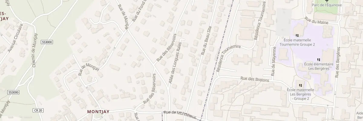 Plan du 3 All des Longues Raies à Bures-sur-Yvette
