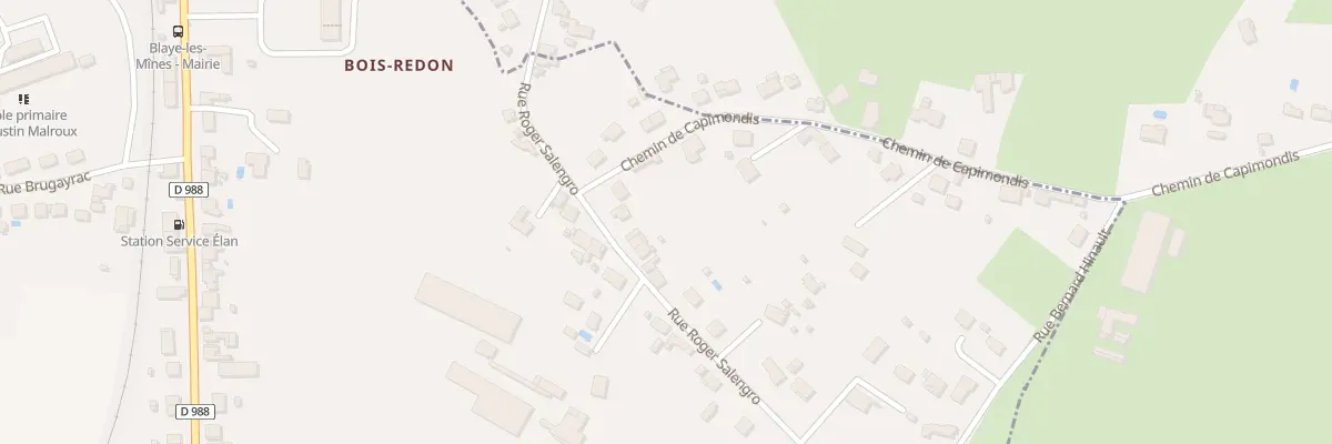 Plan du 4 Rue Roger Salengro à Blaye-les-Mines