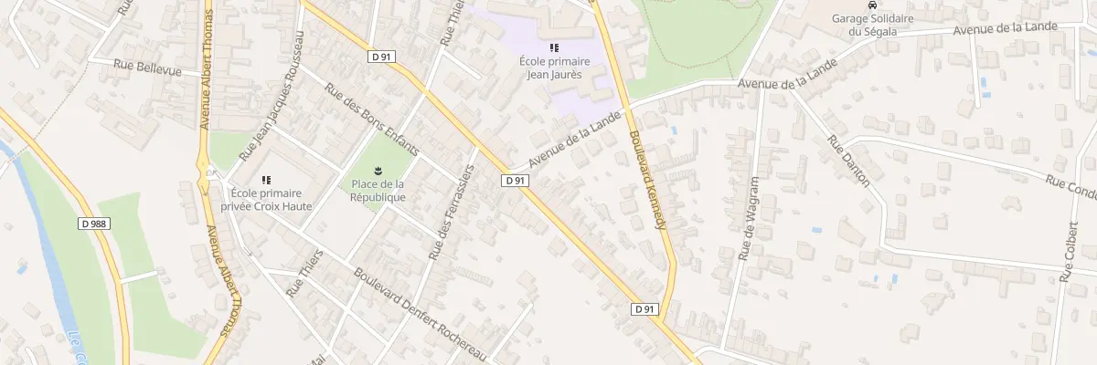 Plan du 63 Av J-B Calvignac à Carmaux
