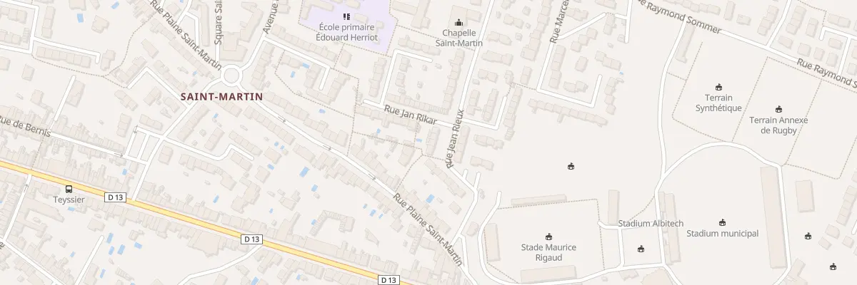 Plan du 18 Rue Jean Rieux à Albi