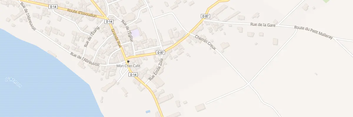 Plan du 14 Rte de Saint Florent à Mareuil-sur-Arnon