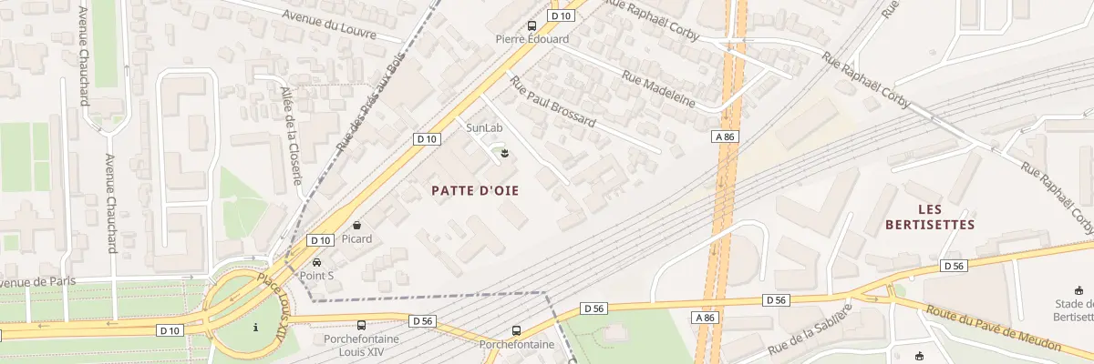 Plan du 183B Av du Général Leclerc à Viroflay
